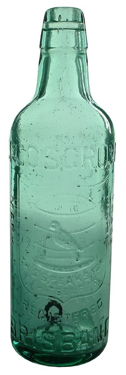 Cosgrove Brisbane Marble Stoppered Antique Bottle