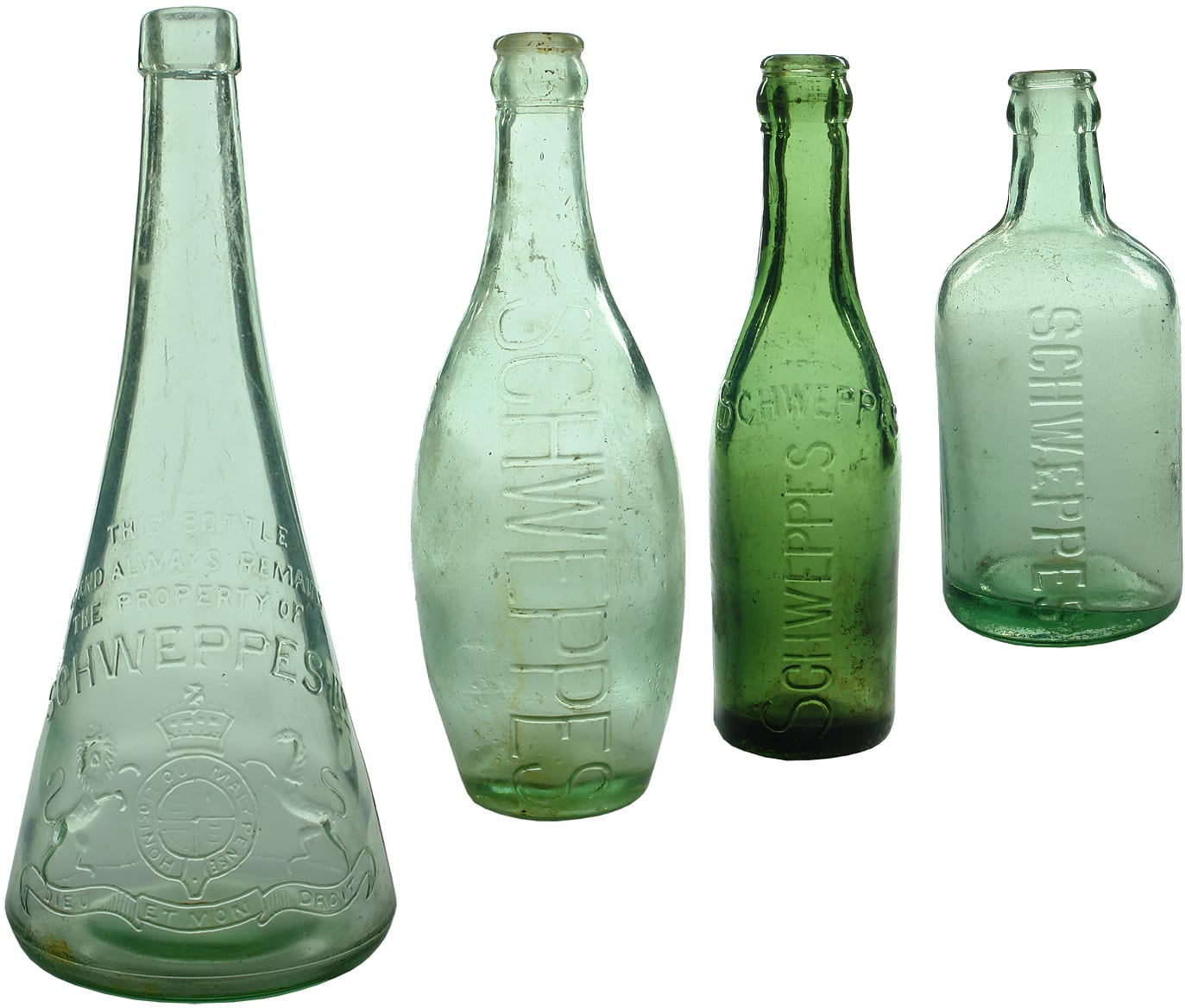 Old Schweppes Antique Bottles