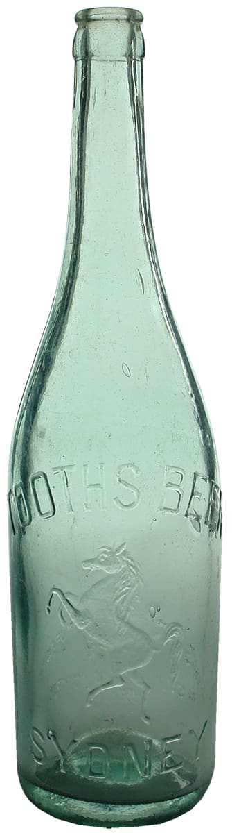 Tooth's Beer Sydney Aqua Crown Seal Beer Bottle