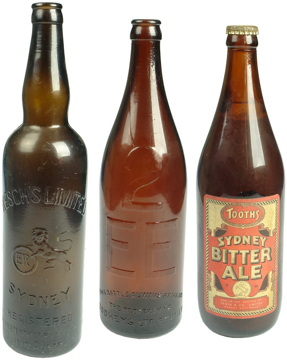 Vintage New South Wales Beer Bottles