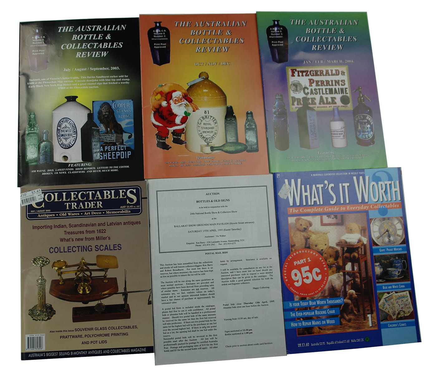 Australian Bottle and Collectables Review Magazines