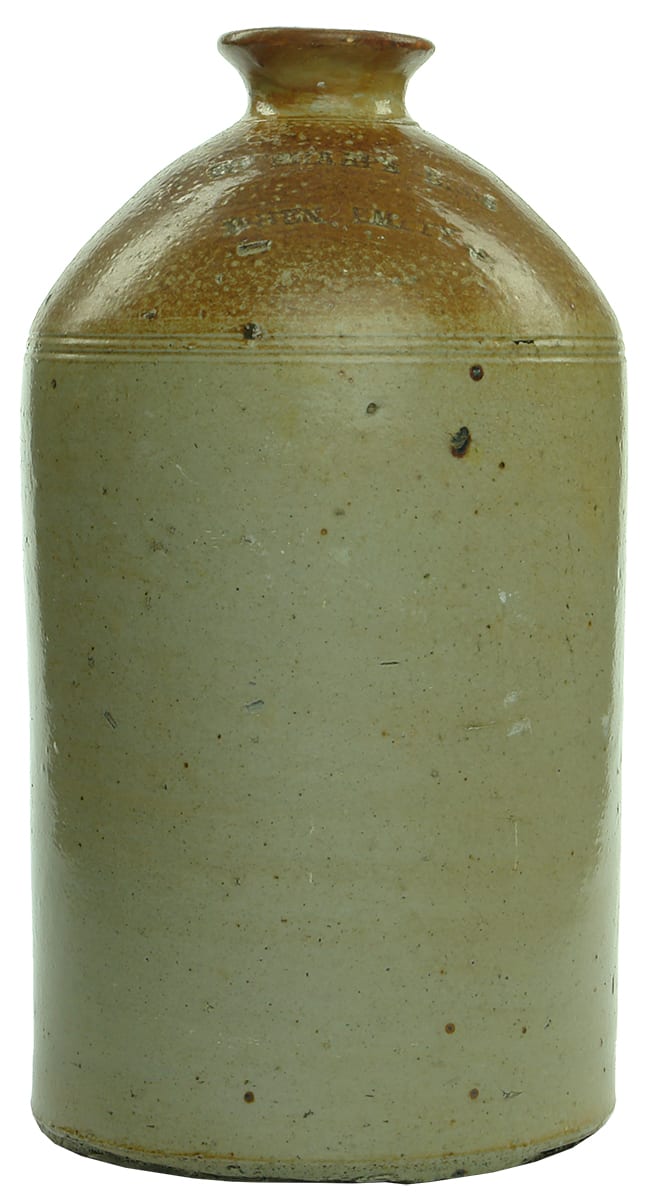 To Sharpe Bros When Empty Stoneware Demijohn