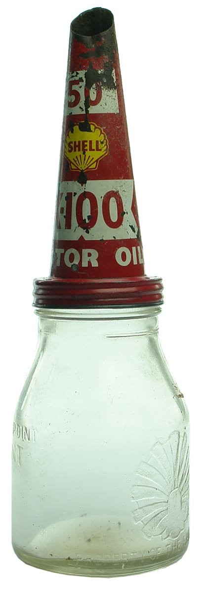 Shell Pint Oil bottle pourer
