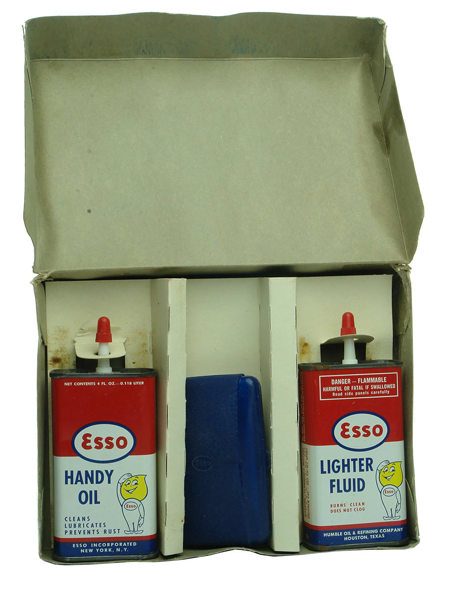 Esso box Handy Oil Lighter Fluid