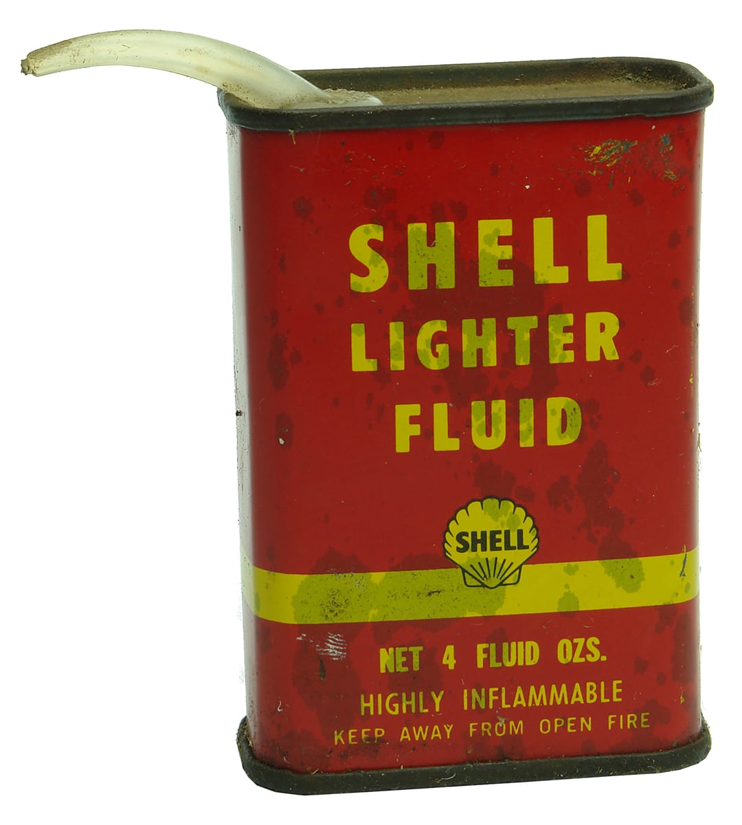 Shell Lighter Fluid Tin