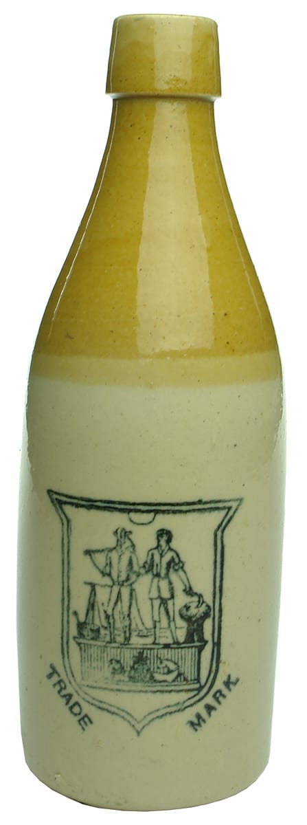 Rowlands Ballarat Melbourne Stoneware Ginger Beer Bottle