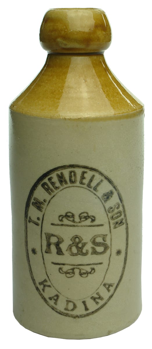 Rendell Kadina Stoneware Ginger Beer Bottle