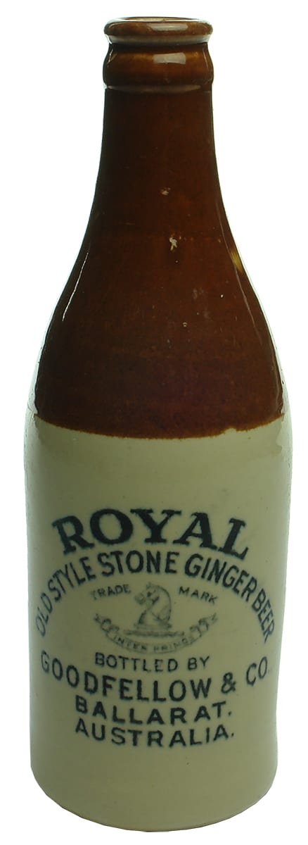 Royal Old Stone Ginger Beer Goodfellow Ballarat Bottle