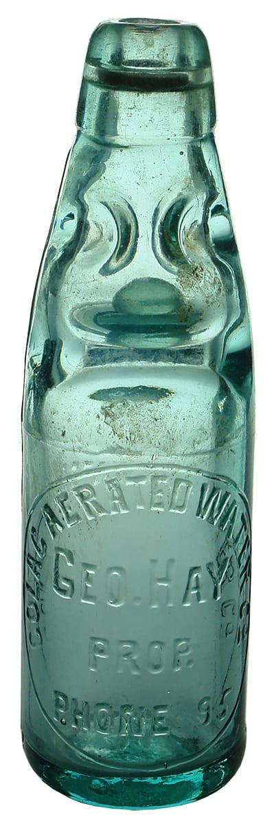 Colac Aerated Water Codd Marble Bottle