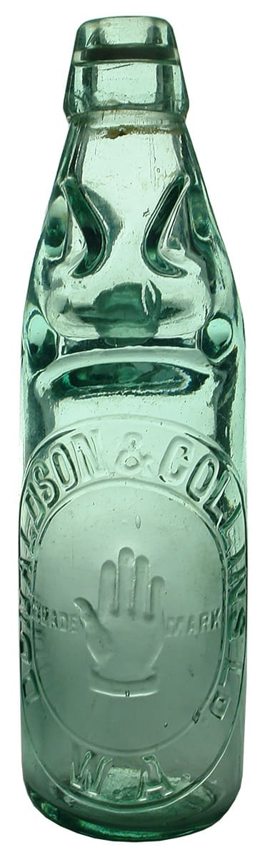 Donaldson Collins WA Codd Marble Bottle