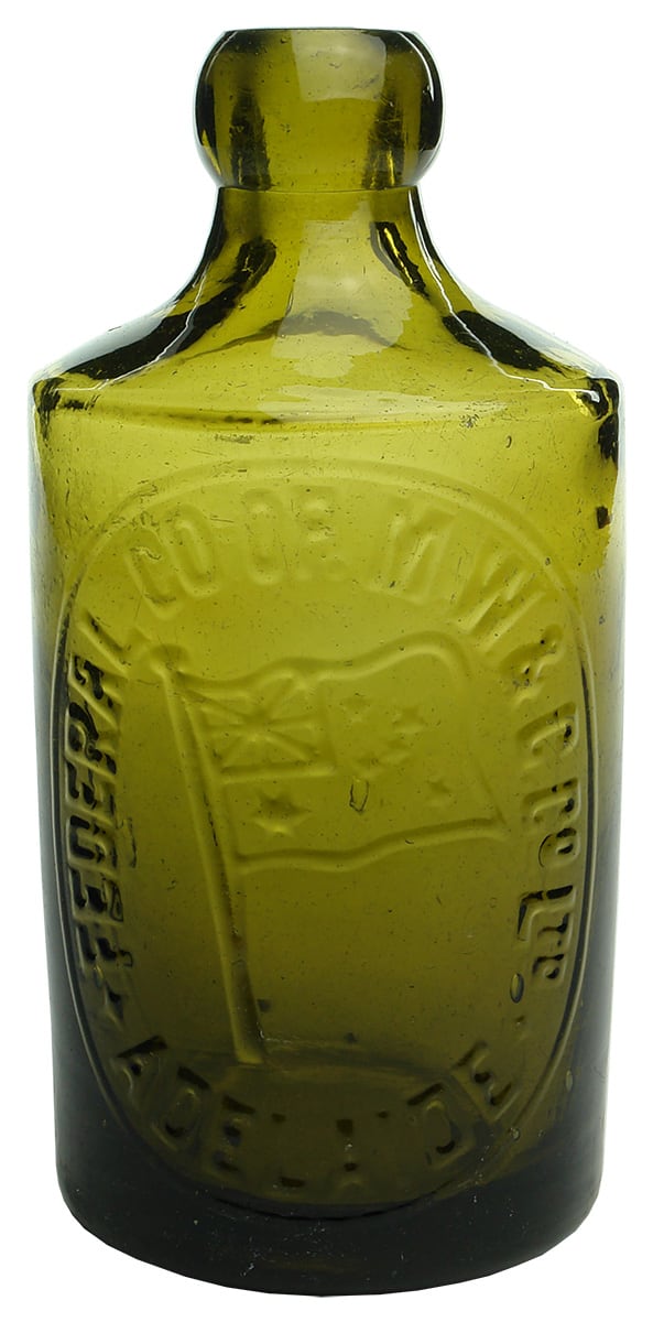 Federal Co-operative Adelaide Green Bottle