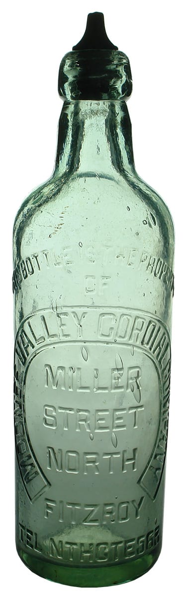 Moonee Valley Cordial Company North Fitzroy Internal Thread Bottle