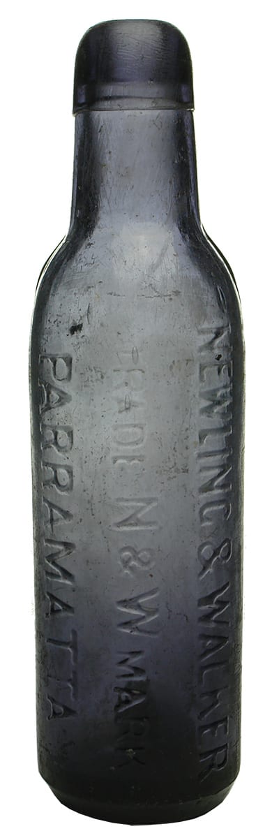 Newling Walker Parramatta Antique Lamont Bottle