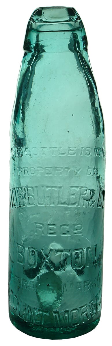 Joe Butler Mount Morgan Patent Soft Drink Bottle