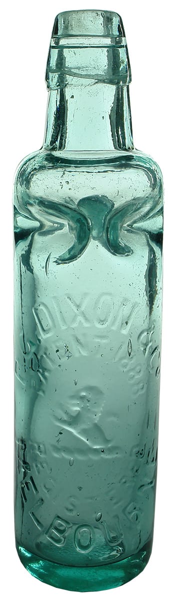 Dixon Melbourne Lion Patent Soft Drink Bottle