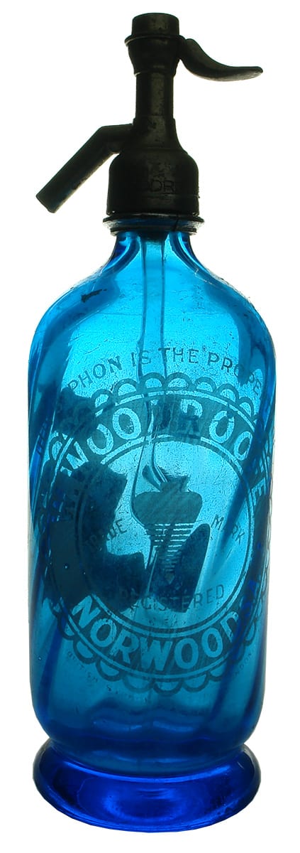 Woodroofe Norwood Blue Antique Soda Syphon