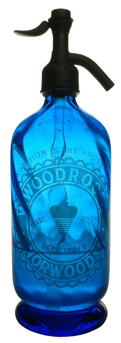 Woodroofe Blue Antique Soda Syphon