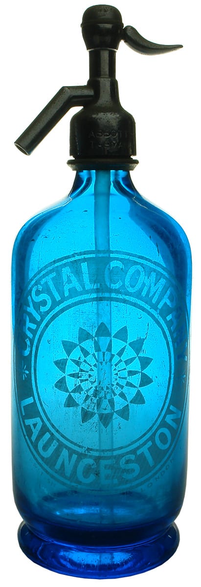 Crystal Company Launceston Blue Antique Soda Syphon