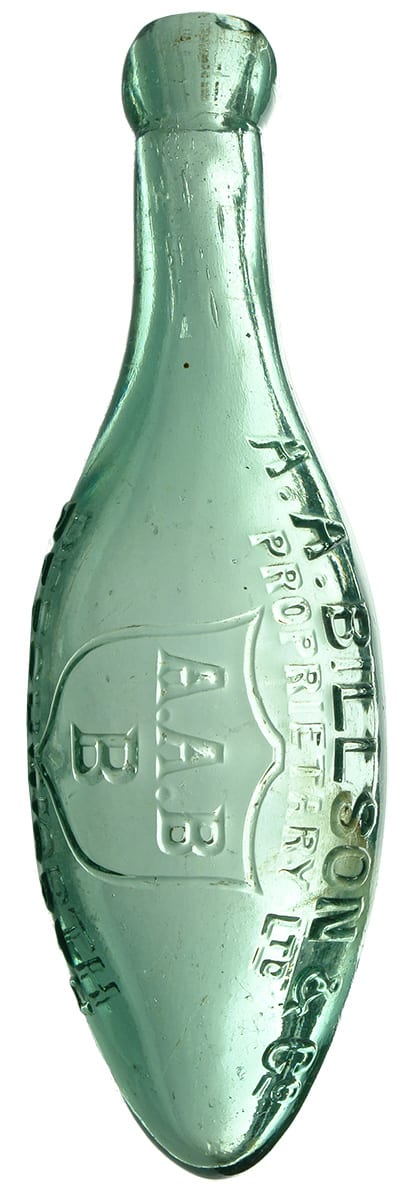 Billson Beechworth Antique Torpedo Soft Drink Bottle
