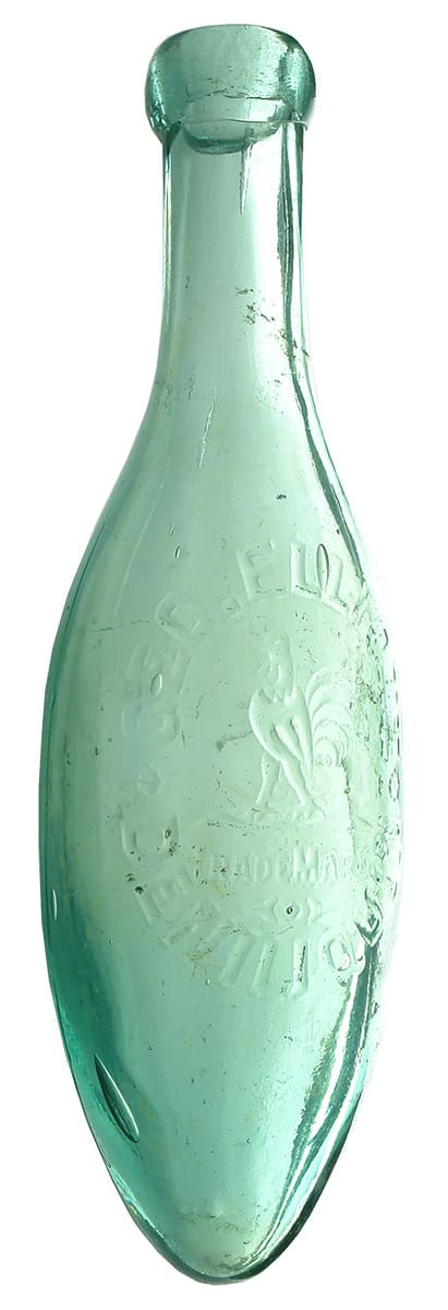 Elliott Deniliquin Antique Torpedo Soft Drink Bottle