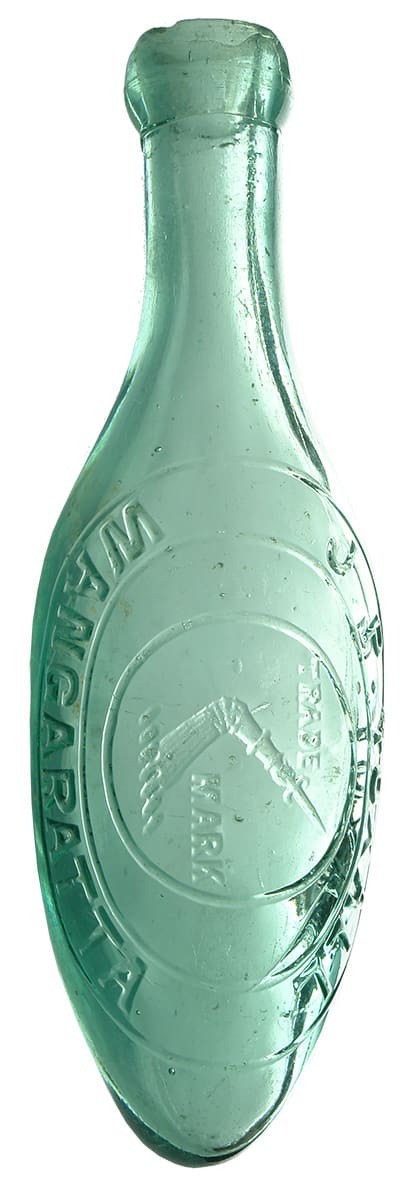 Yoxall Wangaratta Antique Torpedo Soft Drink Bottle