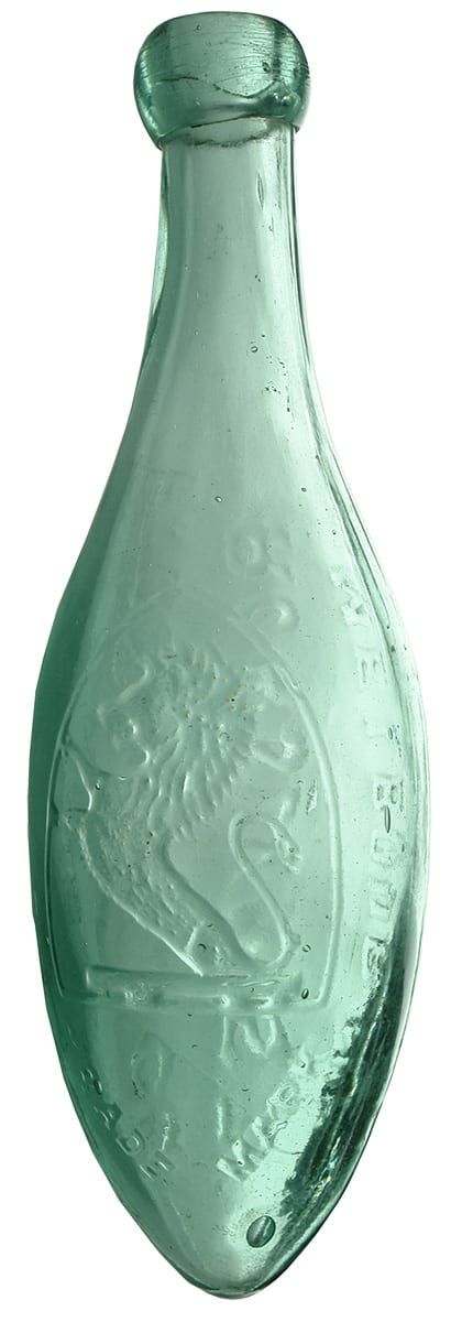 Dixon Melbourne Antique Torpedo Soft Drink Bottle