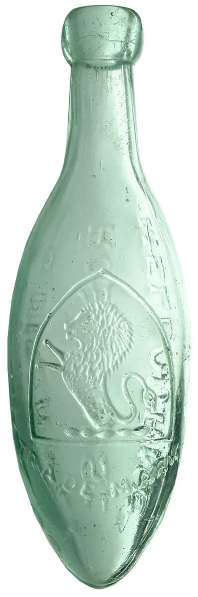 Dixon Melbourne Antique Torpedo Soft Drink Bottle