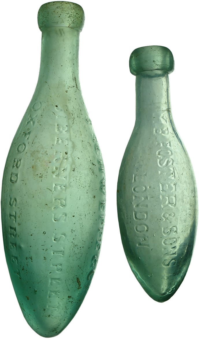 Antique Torpedo Soft Drink Bottles