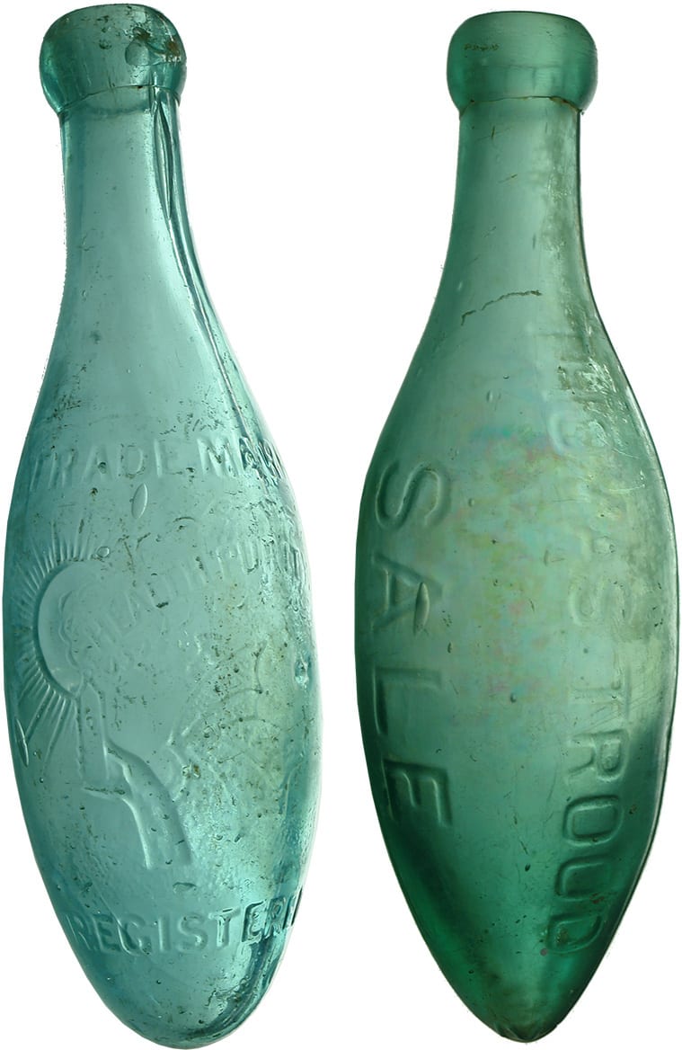 Antique Torpedo Soft Drink Bottles