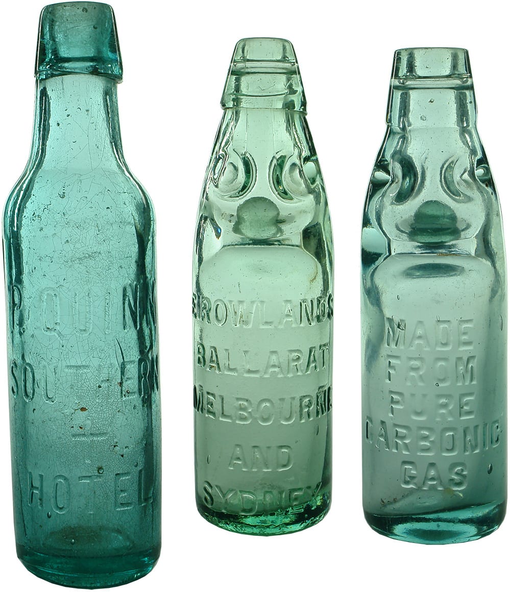 Antique Aerated Water Soft Drink Bottles