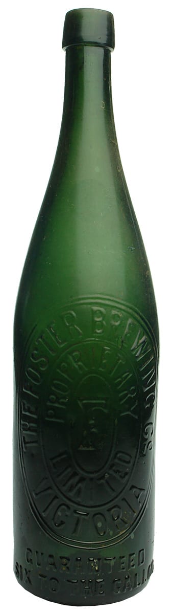 Foster Brewing Co Victoria Antique Beer Bottle