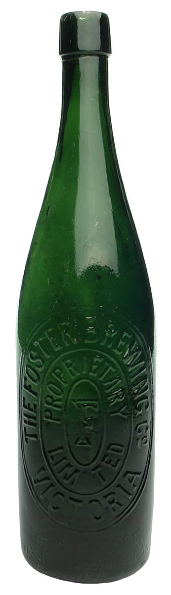 Foster Brewing Co Victoria Antique Beer Bottle