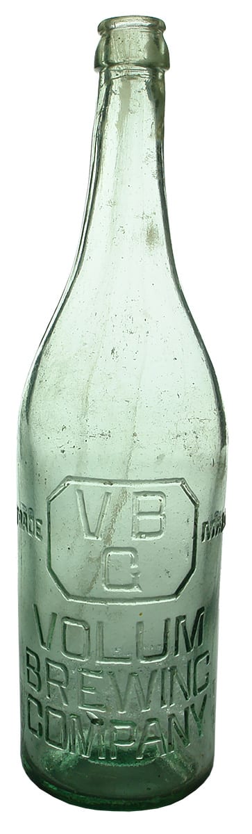 Volum Brewing Company Crown Seal Beer Bottle