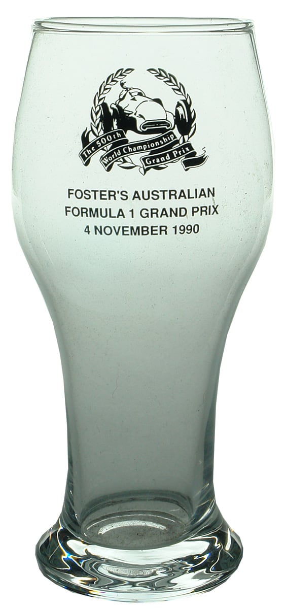 Foster's Australian Formula 1 Grand Prix 1990 Glass