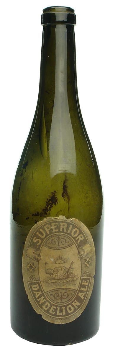 Superior Dandelion Ale Label Bottle