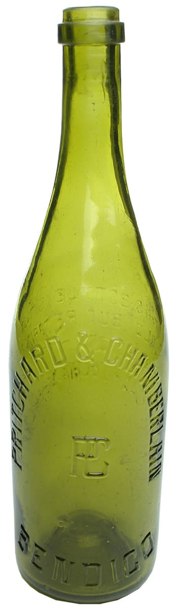 Pritchard Chamberlain Bendigo Antique Beer Bottle