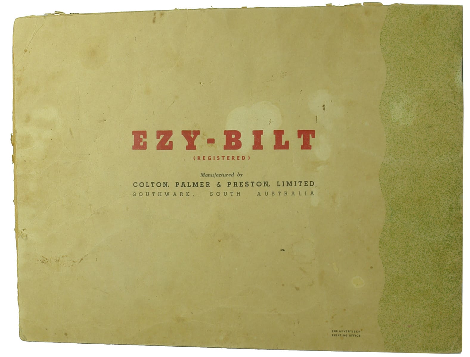 Ezy Bilt Southwark South Australia Booklet