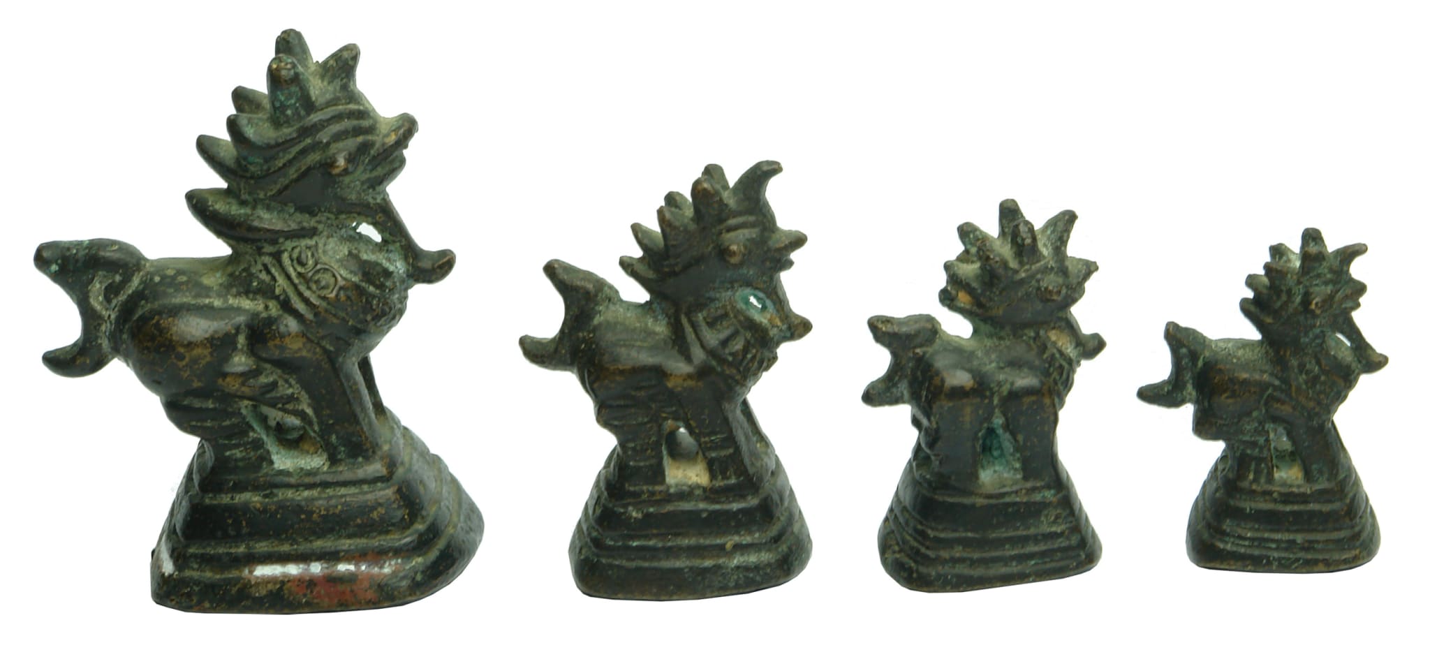 Chinese Brass Opium Weights