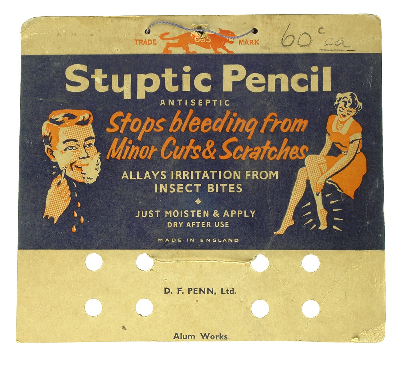 Styptic Pencil Display Card
