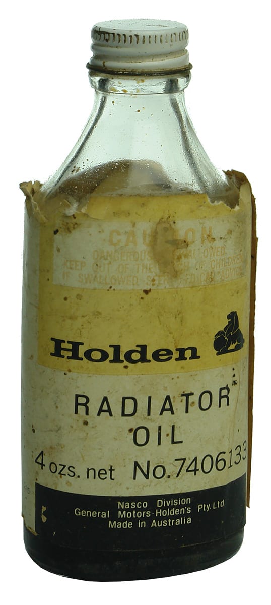 Holden Radiator Oil Bottle