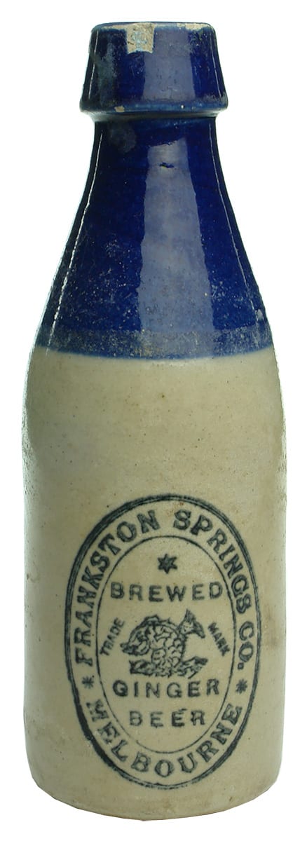 Frankston Springs Melbourne Stone Ginger Beer Bottle