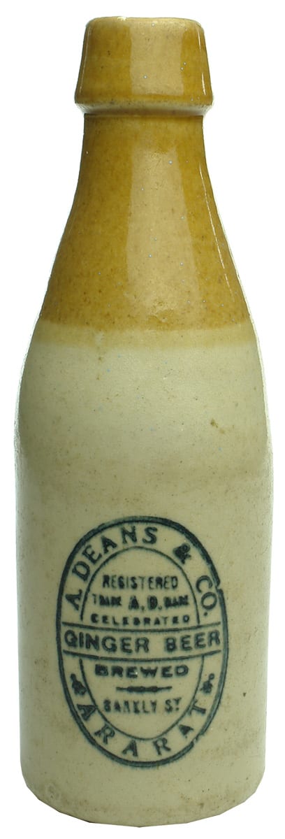 Deans Ararat Stone Ginger Beer Bottle