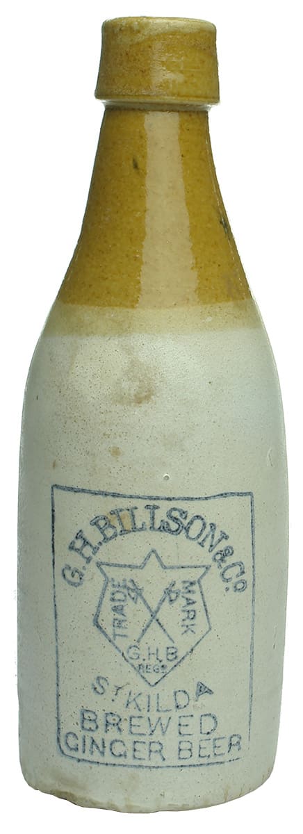 Billson St Kilda Stone Ginger Beer Bottle