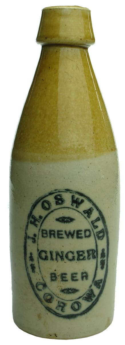 Oswald Corowa Stone Ginger Beer Bottle