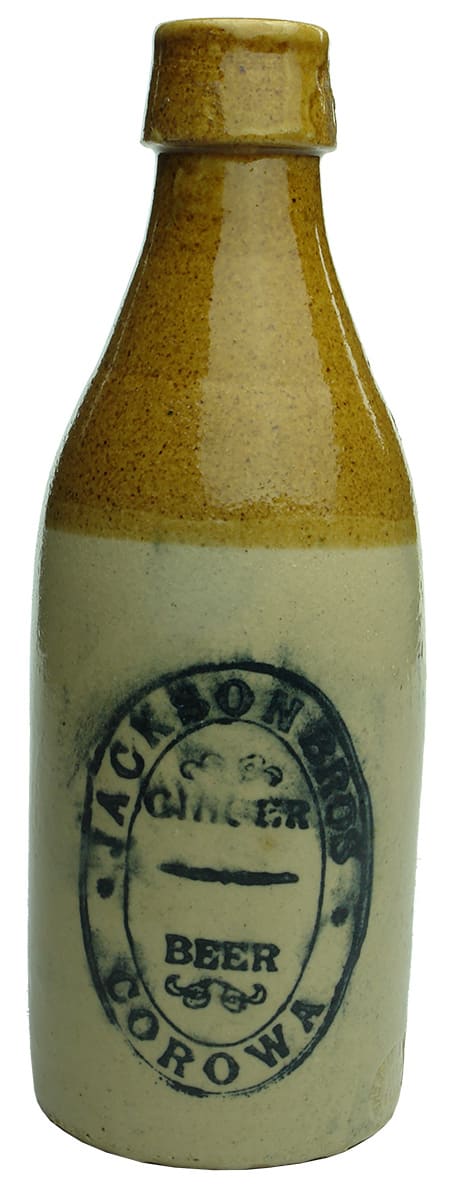 Jackson Bros Corowa Stone Ginger Beer Bottle