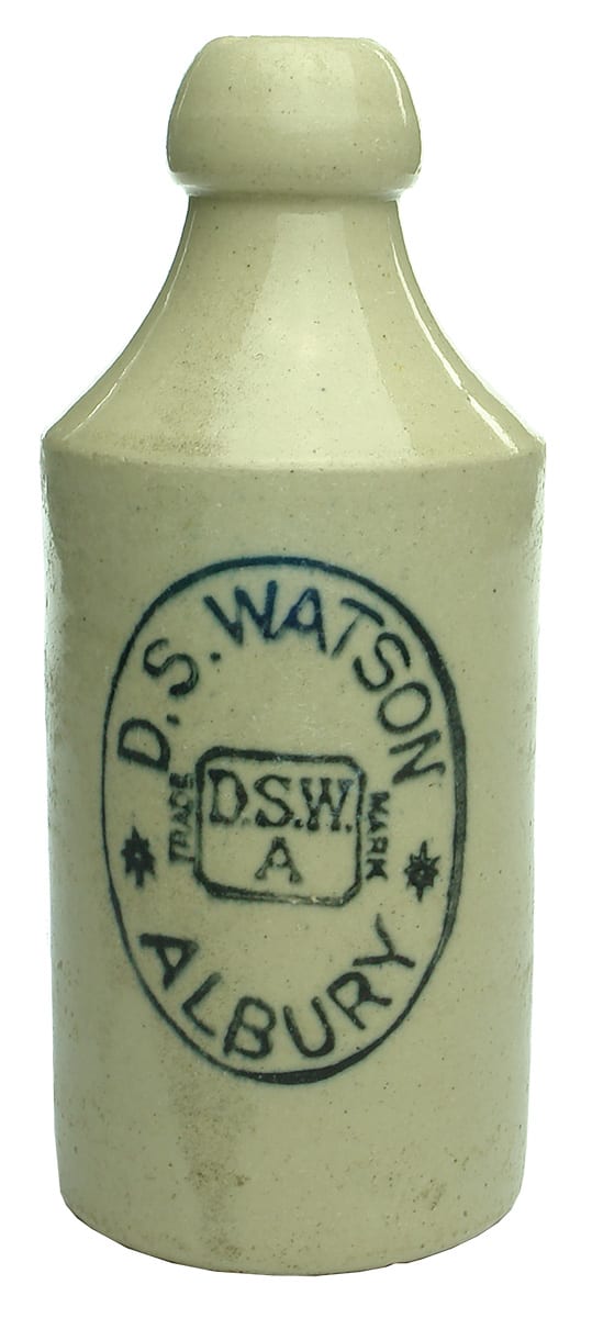 Watson Albury Stone Ginger Beer Bottle