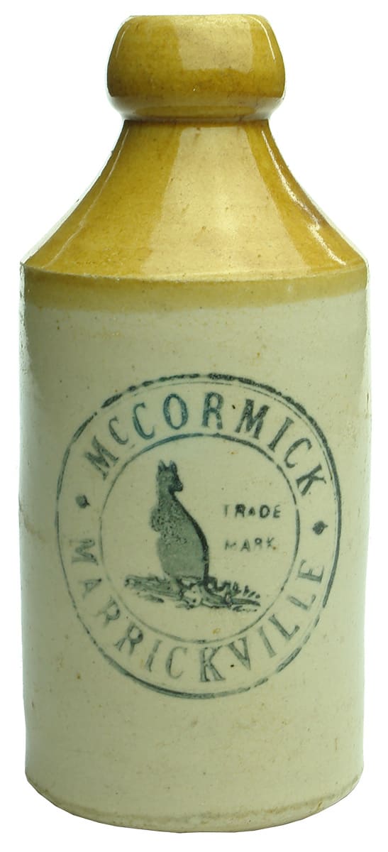 McCormick Marrickville Stone Ginger Beer Bottle