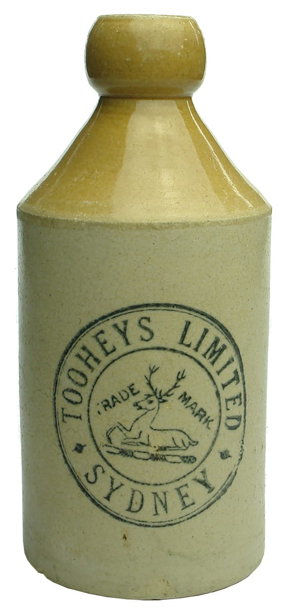 Tooheys Limited Sydney Stone Ginger Beer Bottle