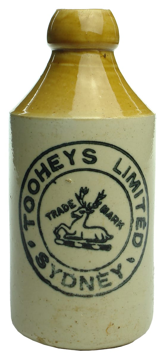 Tooheys Limited Sydney Stone Ginger Beer Bottle