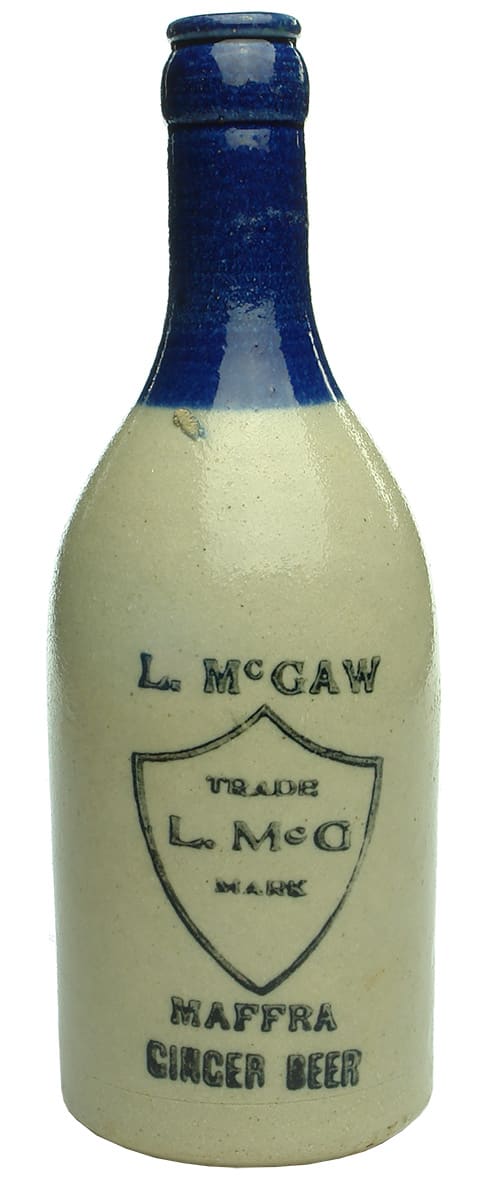 McGaw Maffra Stone Ginger Beer Bottle